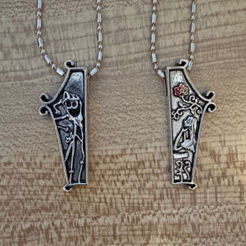 Nightmare Before Christmas- Jack and Sally Necklaces